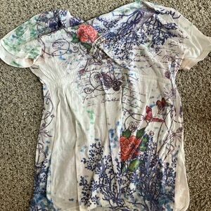 Floral Short Sleeve Women's Tee
